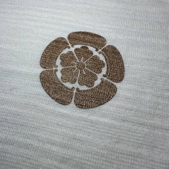 Japanese Novelty T-Shirt Gold Oda Clan Crest, Samarai on Horse Back White Sz L - Picture 5 of 11